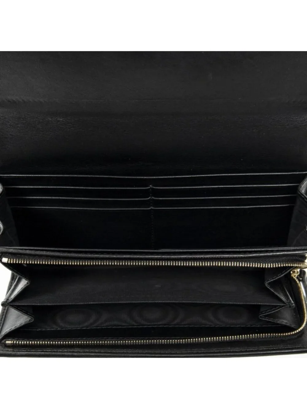 Gucci Interlocking Continental Wallet Black Guccissima